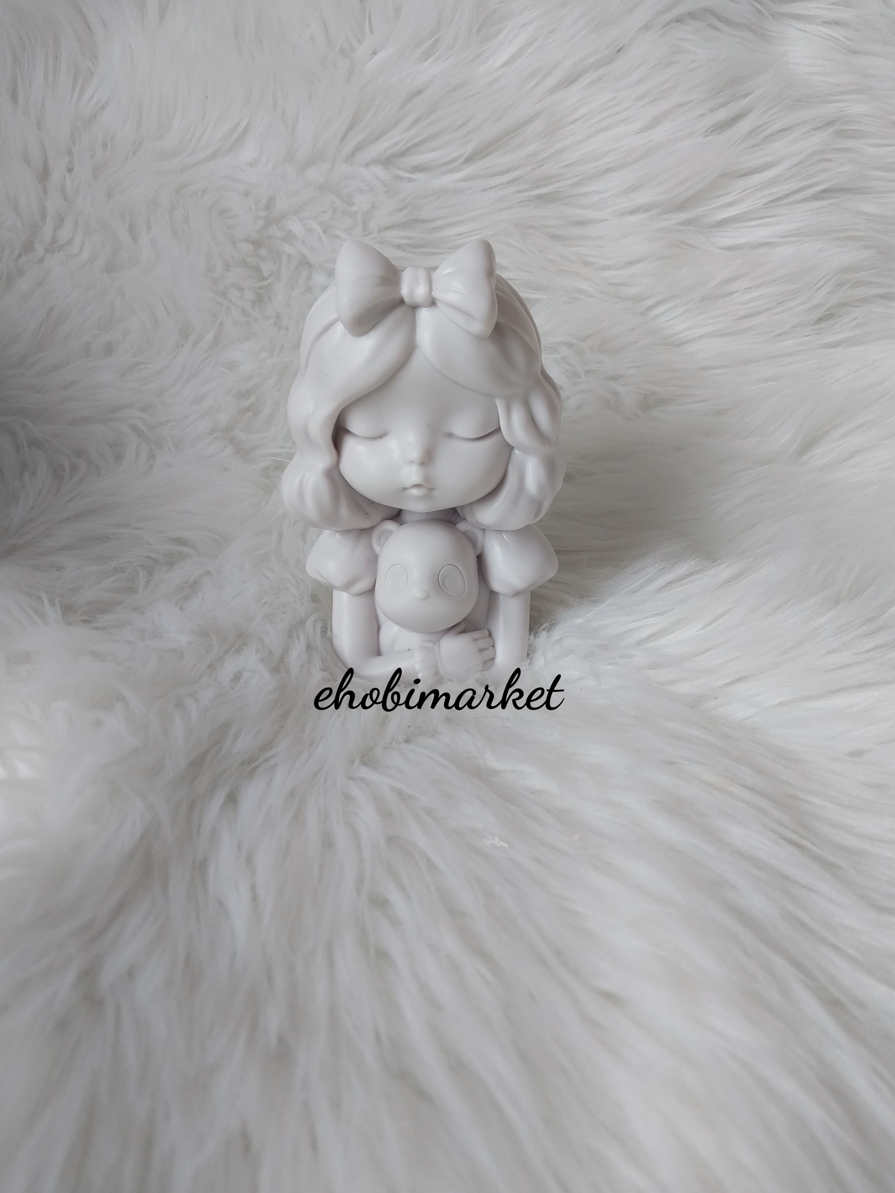 Ayicikli kiz saksi silikon kalip