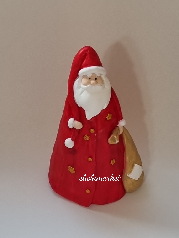 Büyük çuvallı noel baba silikon kalip