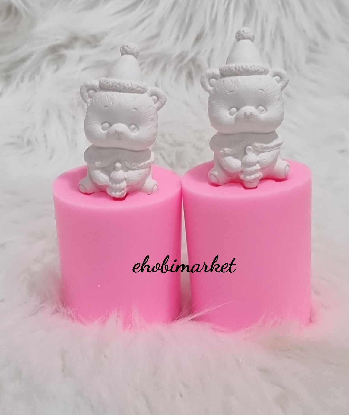 Minik ayicik silikon kalip