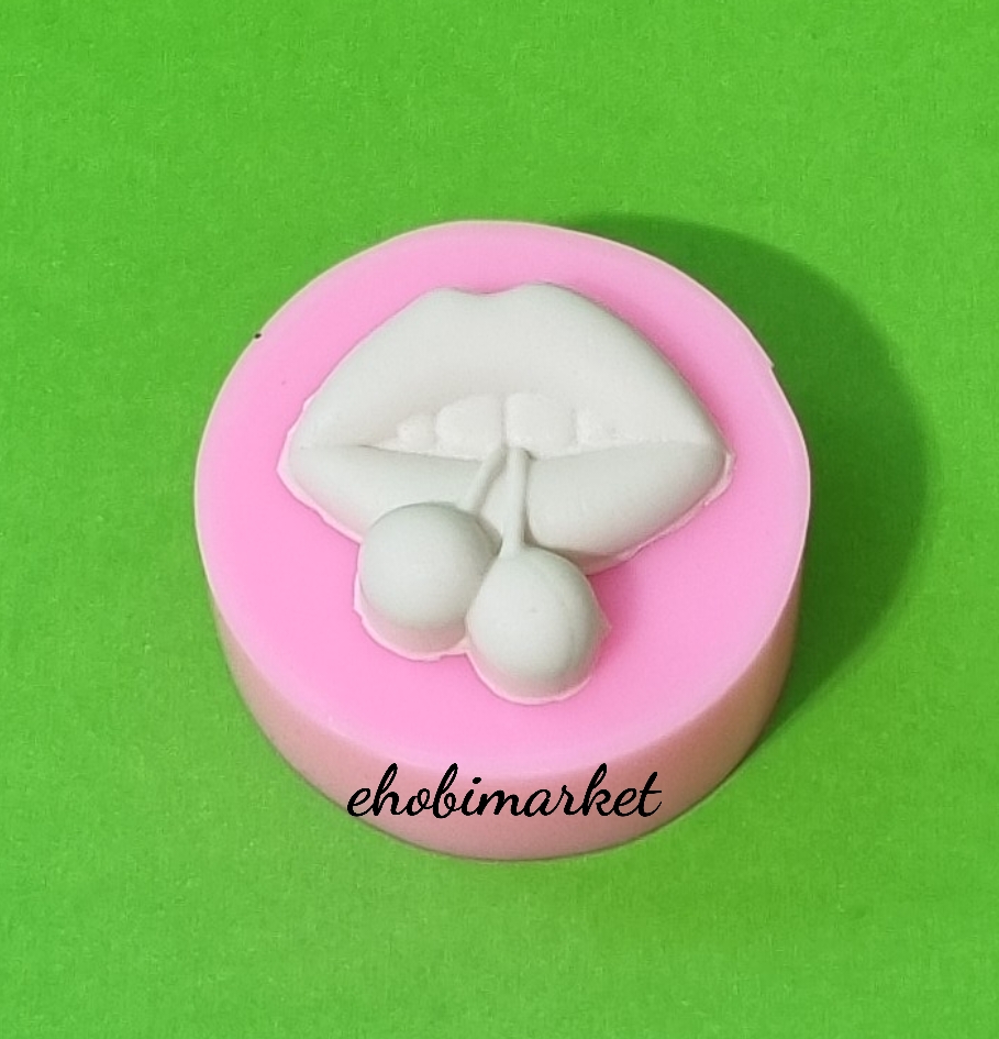 Kirazli dudak silikon kalip