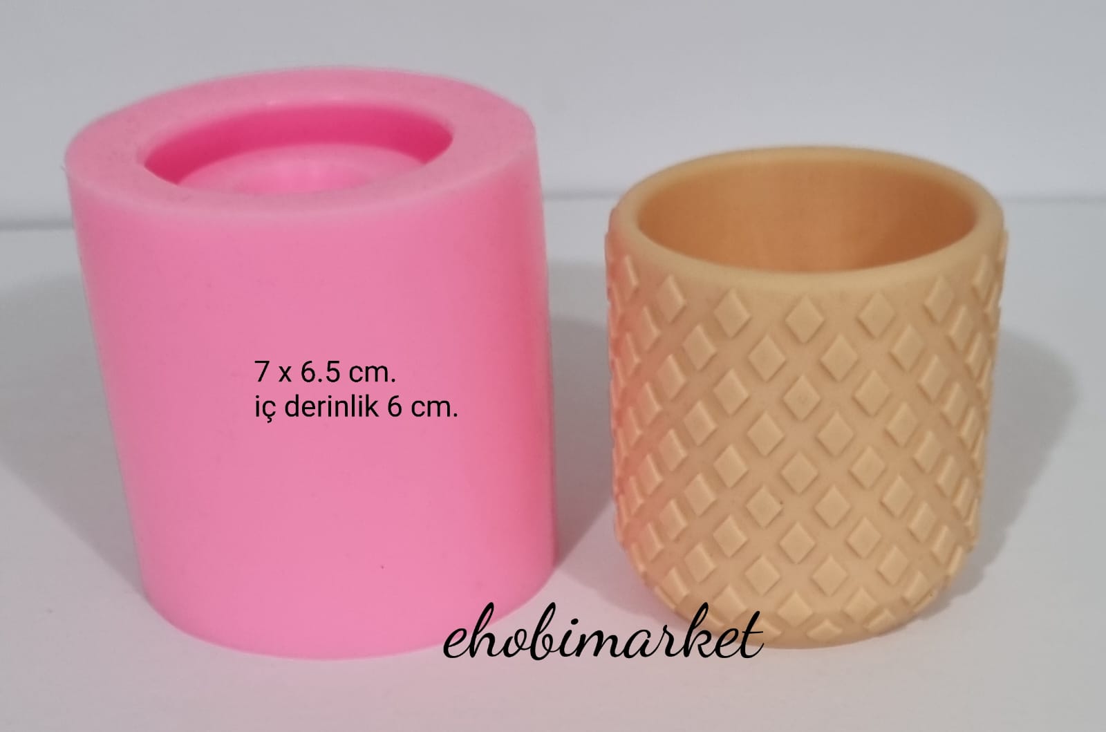 Baklava desenli saksılık silikon kalıp