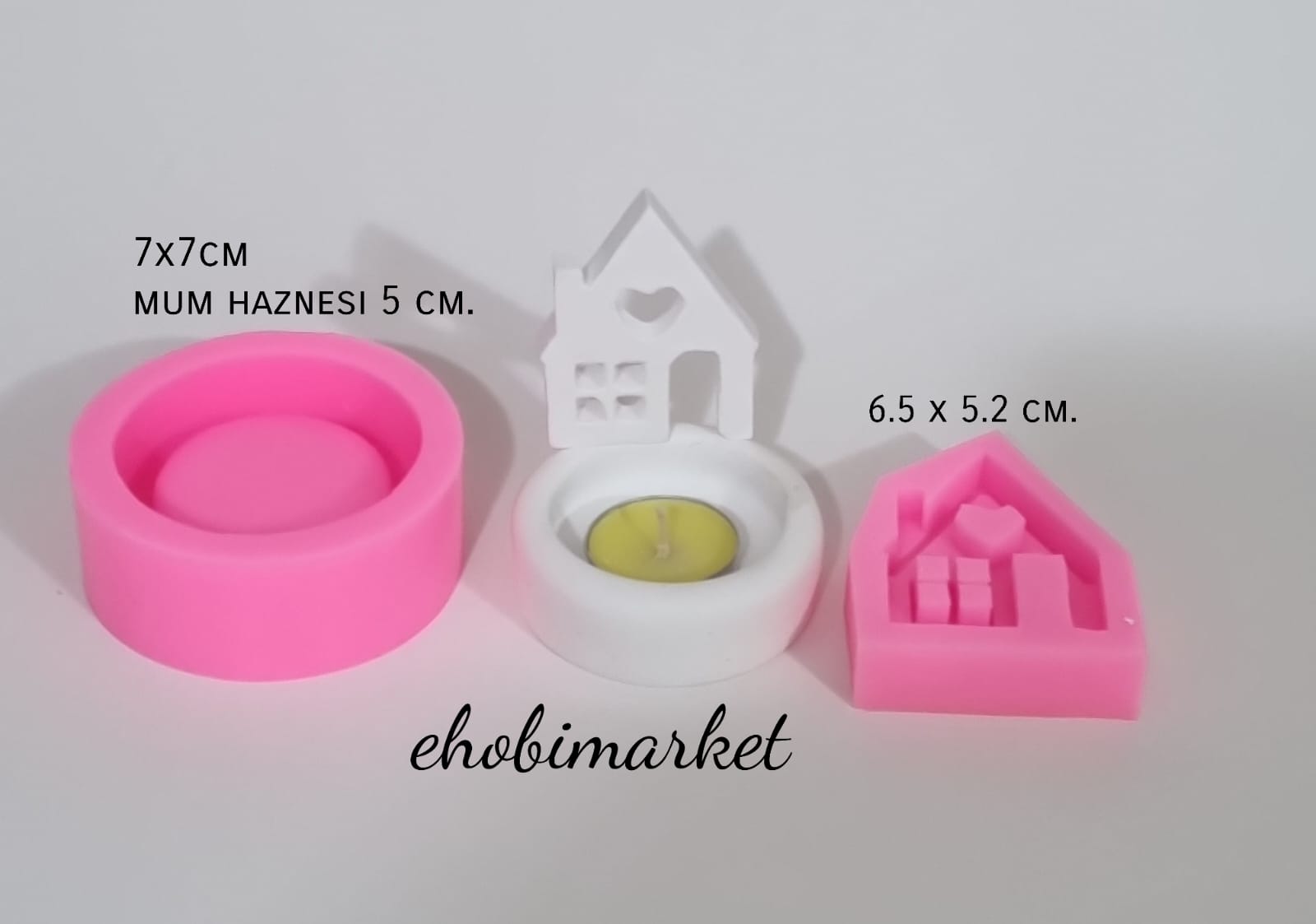 Ev tealigt mumluk silikon kalıp