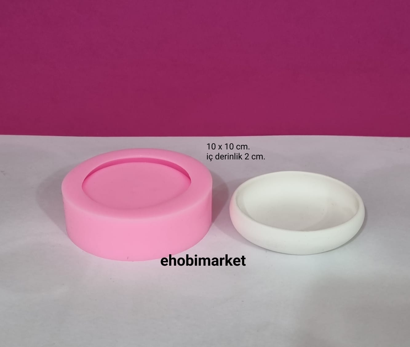 Mum tabağı silikon kalıp