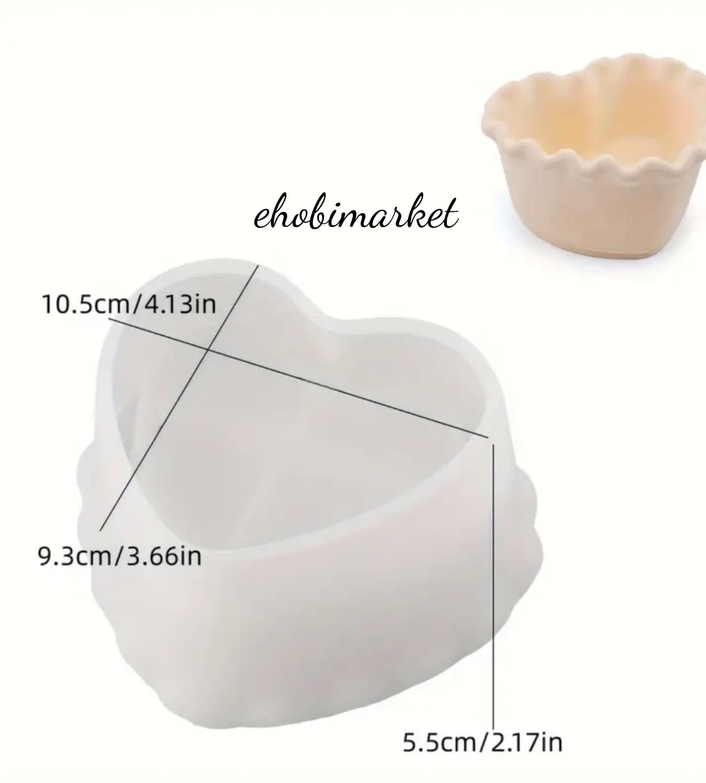 Kalp şeklinda pasta silikon  kalıp