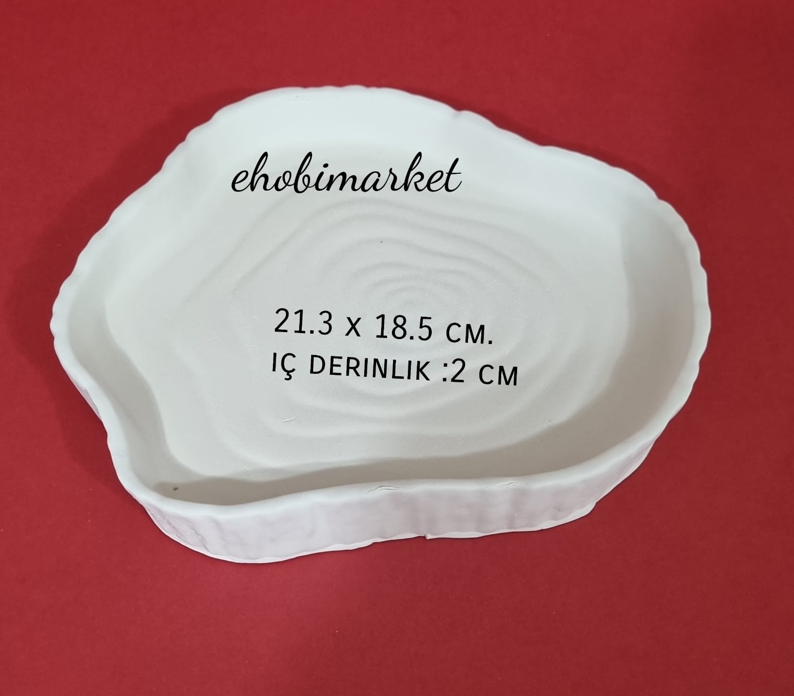 Kütük desenli tepsi silikon kalıp