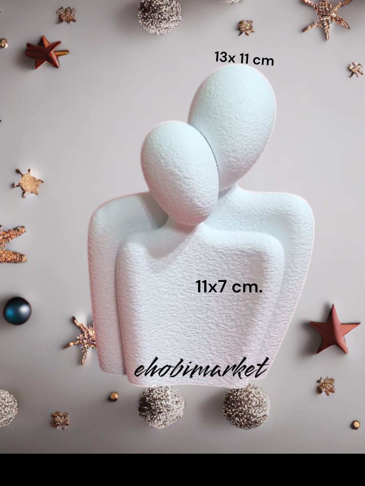 Birbirine sarılan sevgili cift silikon kalıp