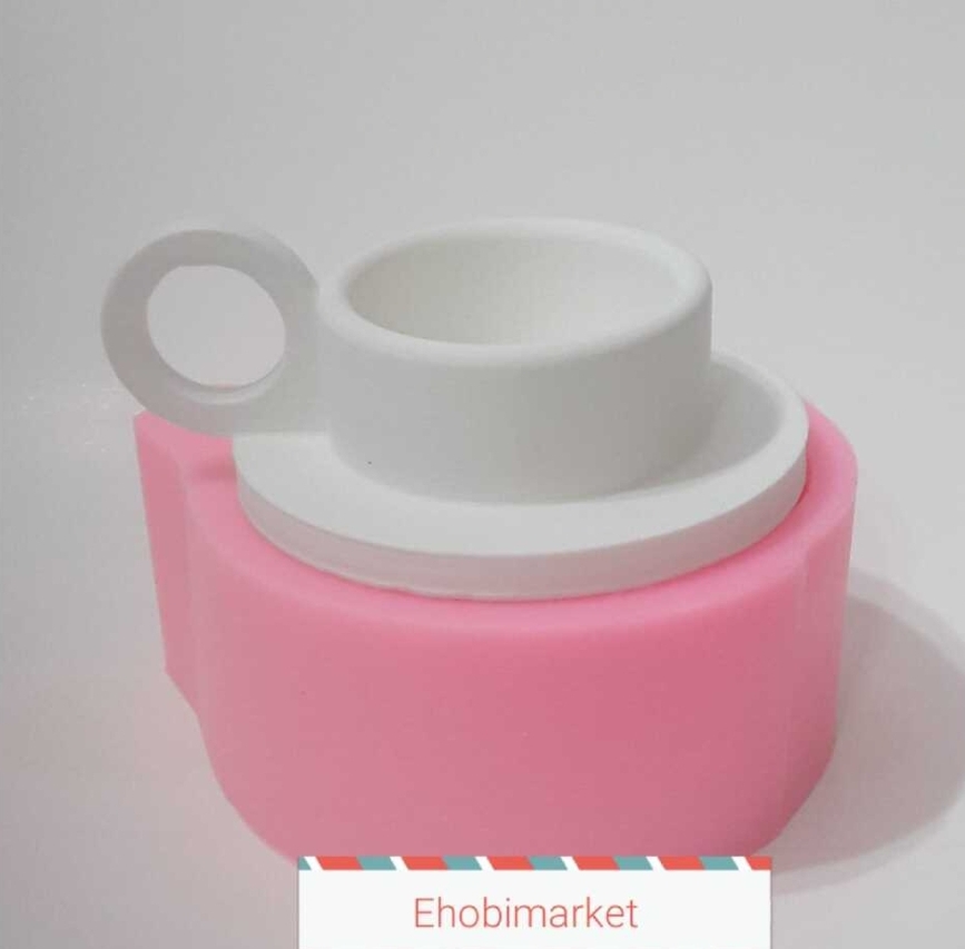 Fincan model mumluk silikon kalip