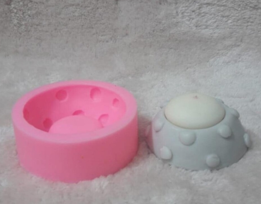 Benekli mantar mumluk silikon kalip