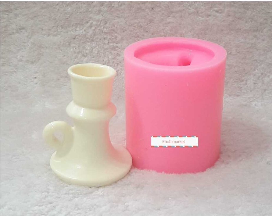 Vintage şamdan silikon kalip