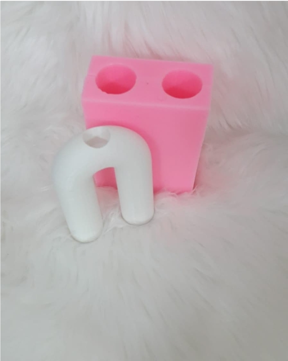 Ters u şamdan silikon kalip