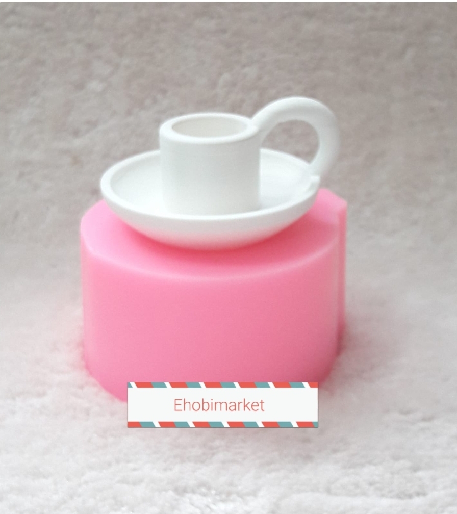 Tabak şamdan silikon kalip