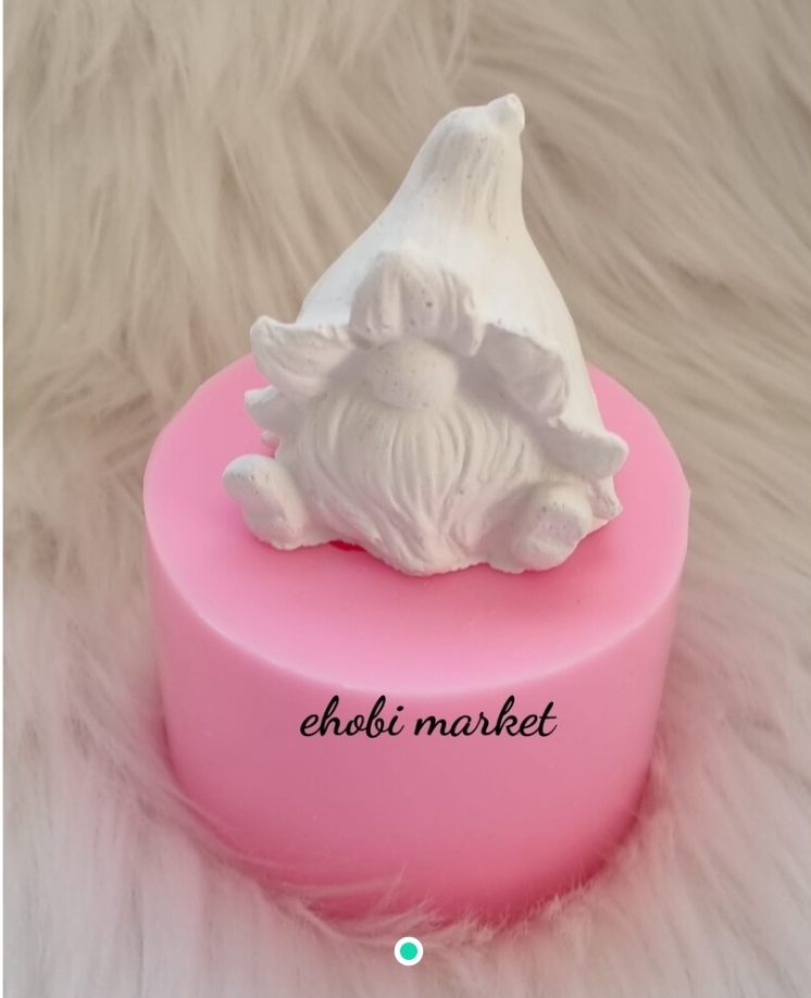 Çiçek gnome ufak boy silikon kalip