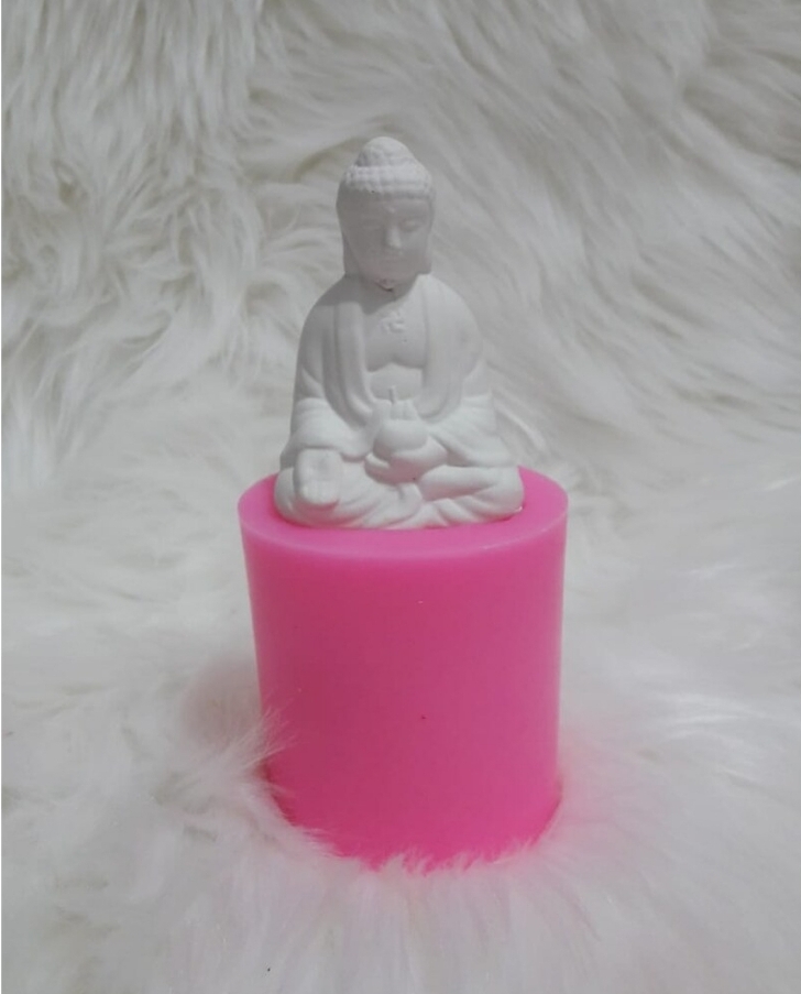 Oturan budha silikon kalip