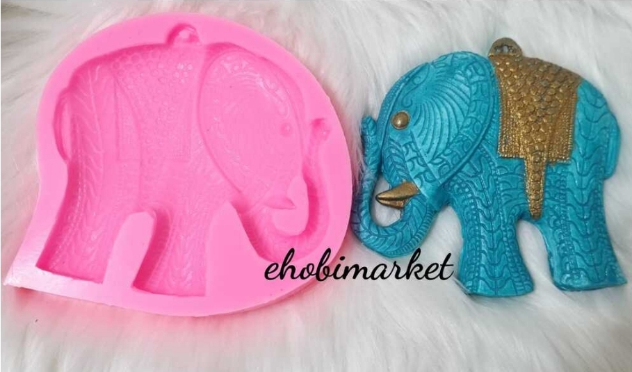 Asmali fil silikon kalip