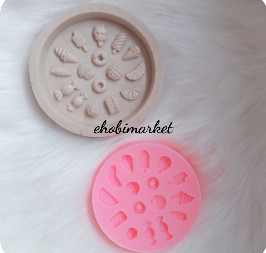 Minik şekerlemeler 2 silikon kalip