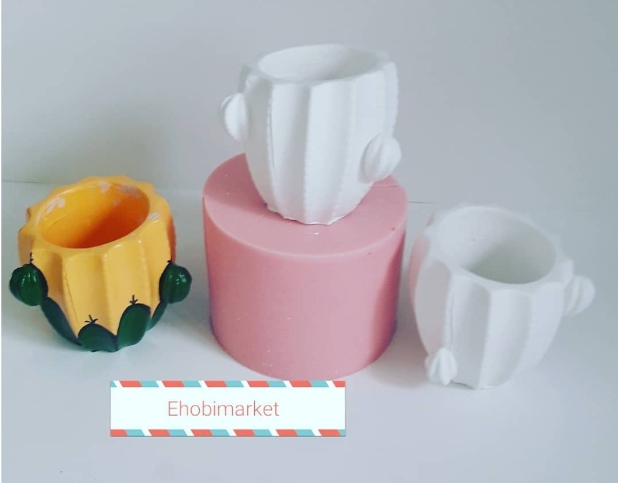 Kaktüs saksi silikon kalip