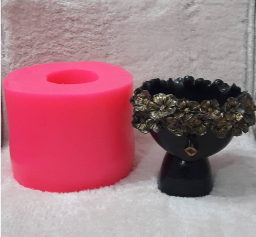 Öpücük saksı silikon kalip