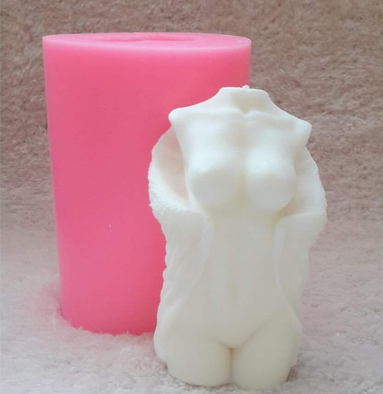 Kanatli bayan torz silikon kalip