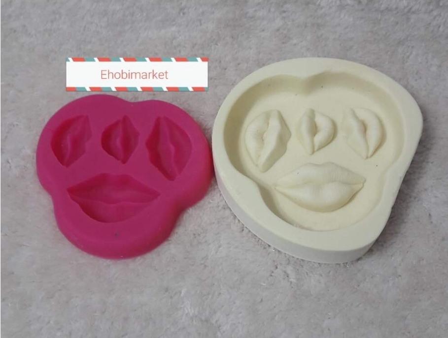 Dudaklar silikon kalip