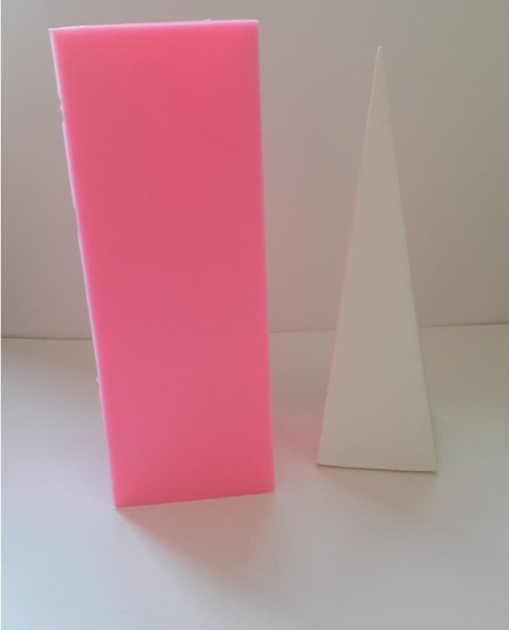 Ince piramit silikon kalip