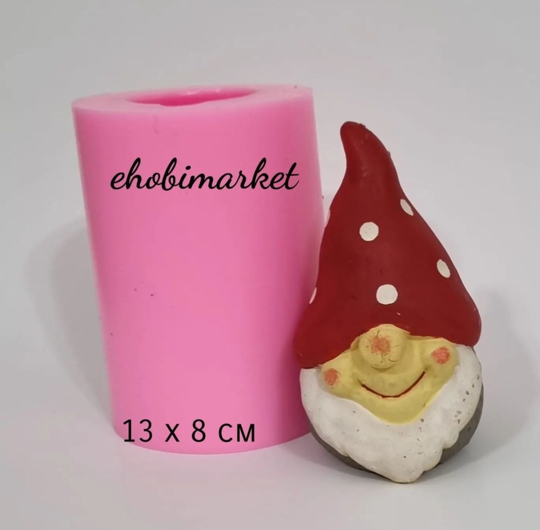 Kıvrımlı şapkalı burnuk silikon kalıp